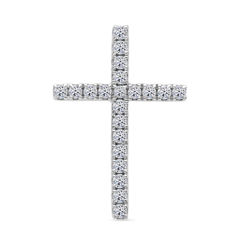 LUXURIANT DIAMOND - Lab Grown Diamant SI-GH Anhänger 925 Silber Gelbgold Vermeil ca. 0.50 ct