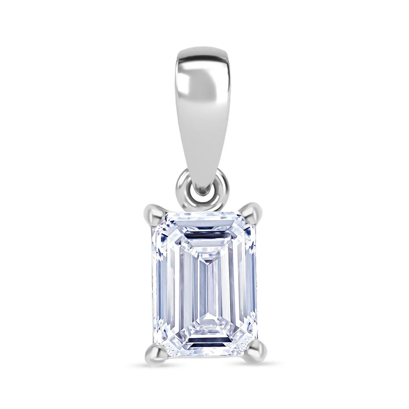 LUXURIANT DIAMOND - Lab Grown Diamant VS-EF SGL zertifiziert Anhänger, 585 Weißgold ca. 1.00 ct
