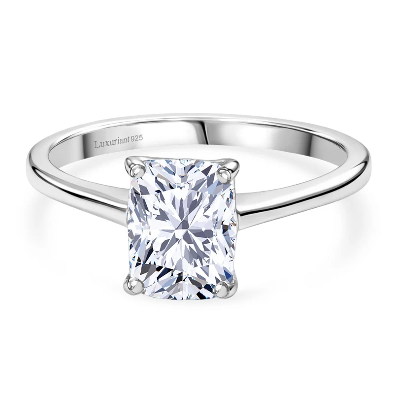 LUXURIANT DIAMOND - Lab Grown Diamant VS-EF Ring 925 Silber rhodiniert ca. 2,06 ct