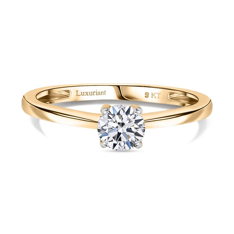 LUXURIANT DIAMOND - Lab Grown Diamant VS-EF SGL zertifiziert Ring 375 Gold ca. 0.50 ct