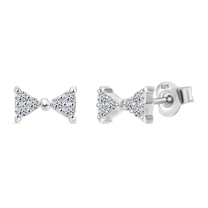 LUXURIANT DIAMOND - Lab Grown Diamant SI-GH Ohrringe 925 Silber platiniert ca. 0.25 ct