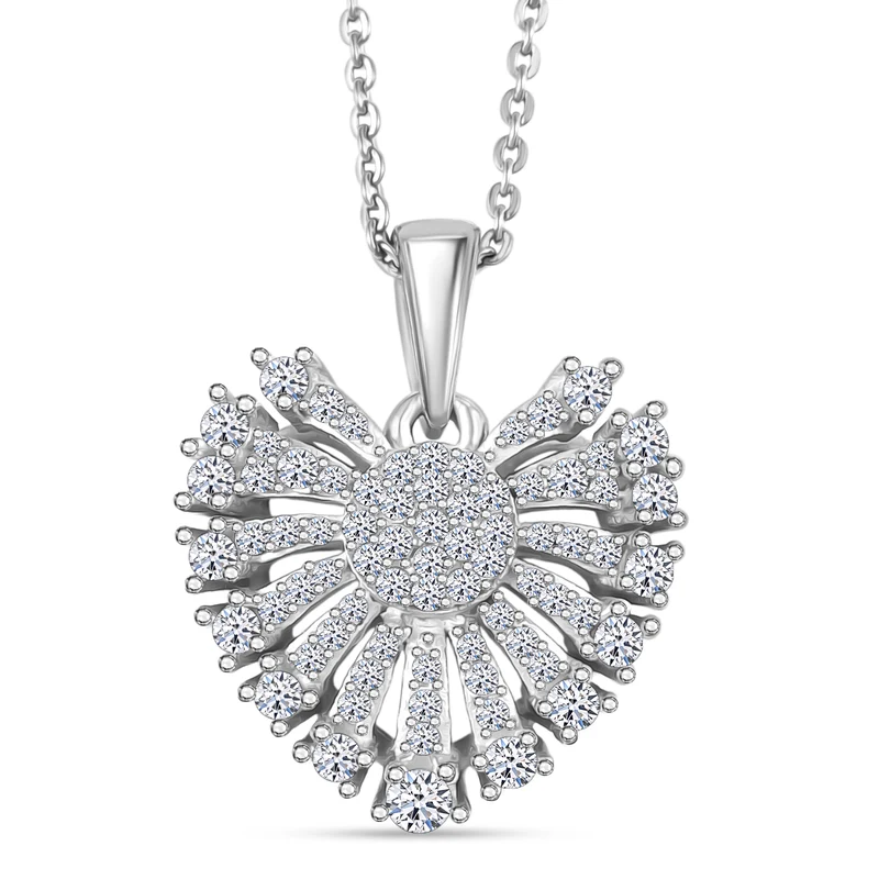 LUXURIANT DIAMOND - Lab Grown Diamant SI-GH Schmuckset ca. 50 cm 925 Silber rhodiniert ca. 0,50 ct.