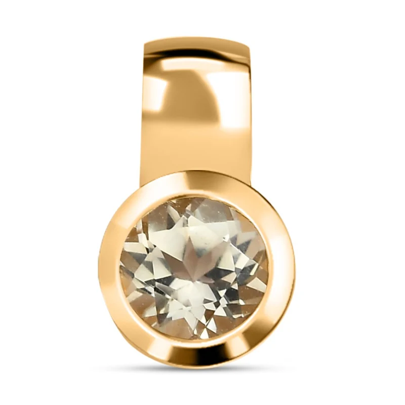 Triphan Anhänger, 925 Silber Gelbgold Vermeil ca. 1.05 ct