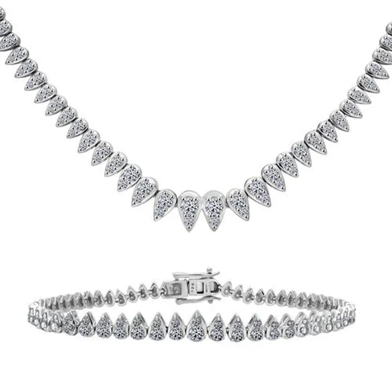 LUXURIANT DIAMOND Duo: SGL zertifiziertes SI-GH Labor-Diamant Armband & Halskette