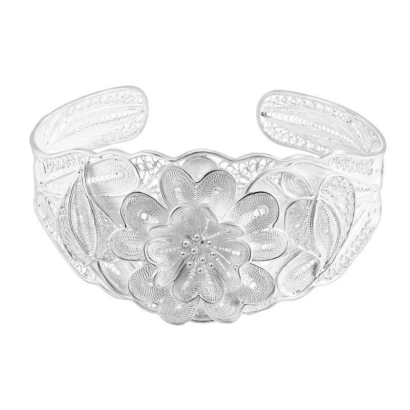 DJoy Royal Bali Kollektion - 925 Silber Tarakashi Armreif ca. 20 cm ca. 29,84g