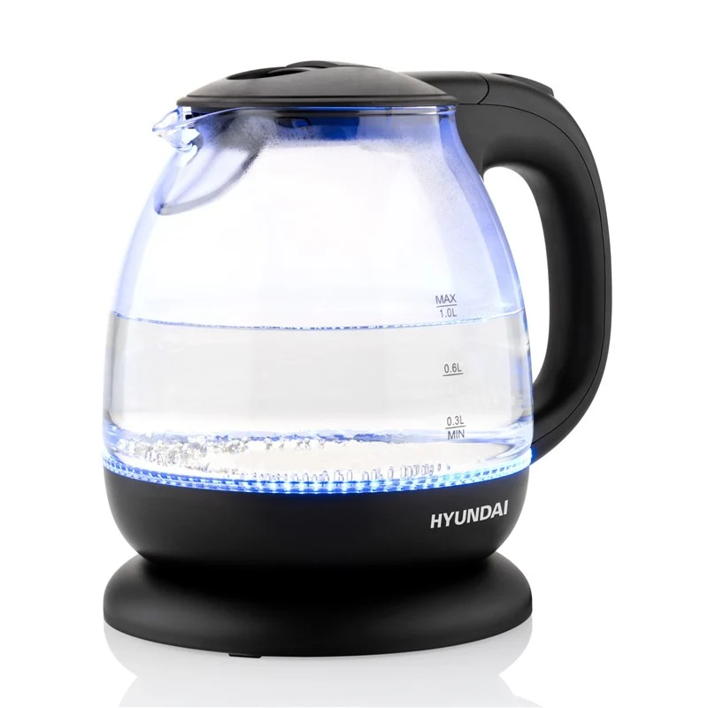 Elektrischer Wasserkocher Hyundai VK101 (HYUVK101) schwarz/glas