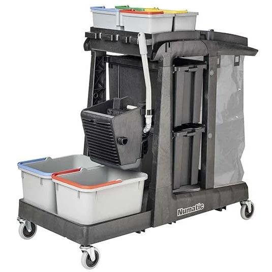 Numatic Reinigungswagen EcoMatic EM5 A inkl. Universalpressen-Set