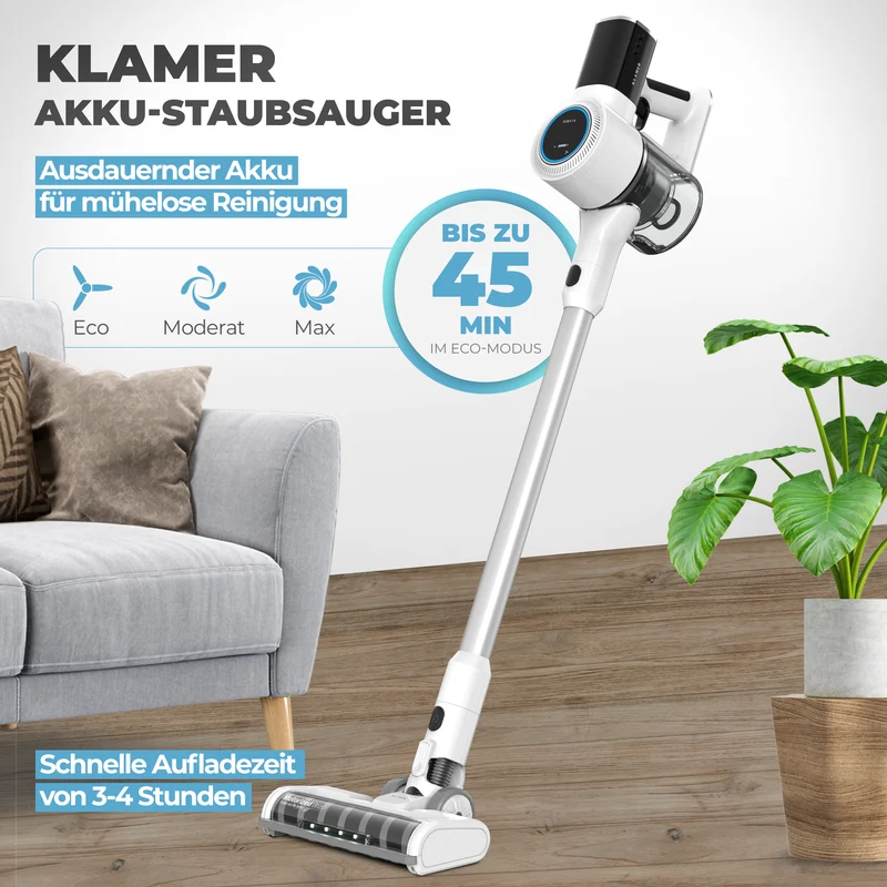 Akkustaubsauger | Kabelloser Staubsauger mit 420 W und HEPA-Filter