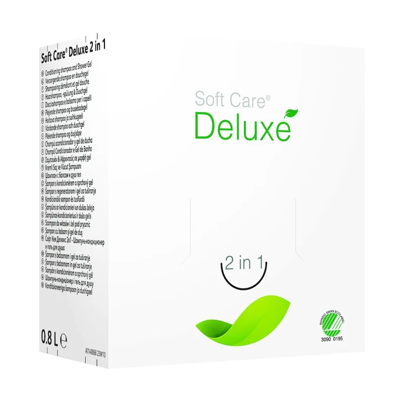 Soft Care Deluxe 2 in 1 pflegendes Haar- und Bodyshampoo 800 ml für Spender