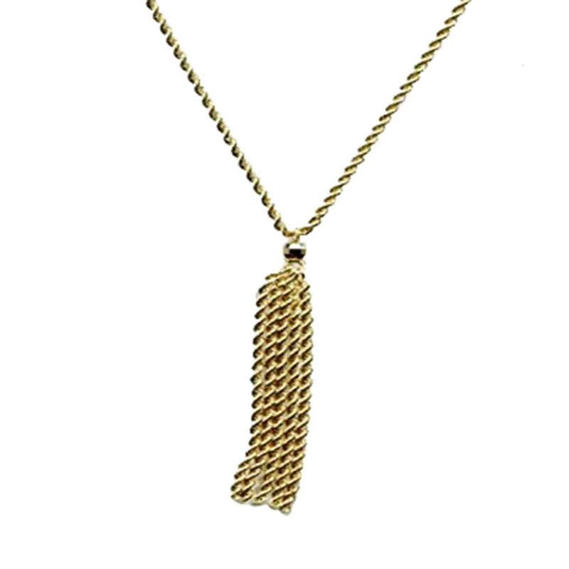 Maestro Kollektion - Italienische Kordelkette mit Quaste, ca. 45 cm, 375 Gold