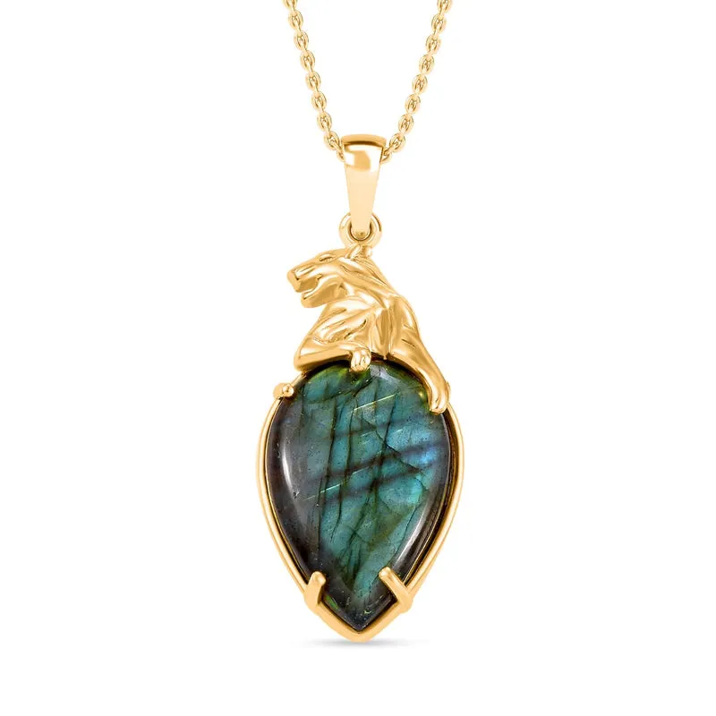 Labradorit Schmuckset ca. 6,48 ct.