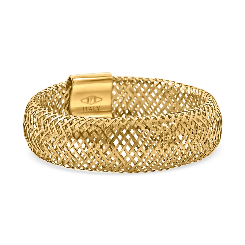 Maestro Kollektion - Italienischer, flexibler Ring, 375 Gelbgold