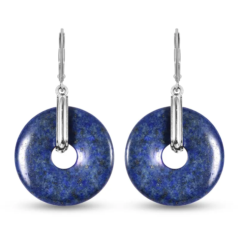 Lapislazuli Ohrringe in Edelstahl