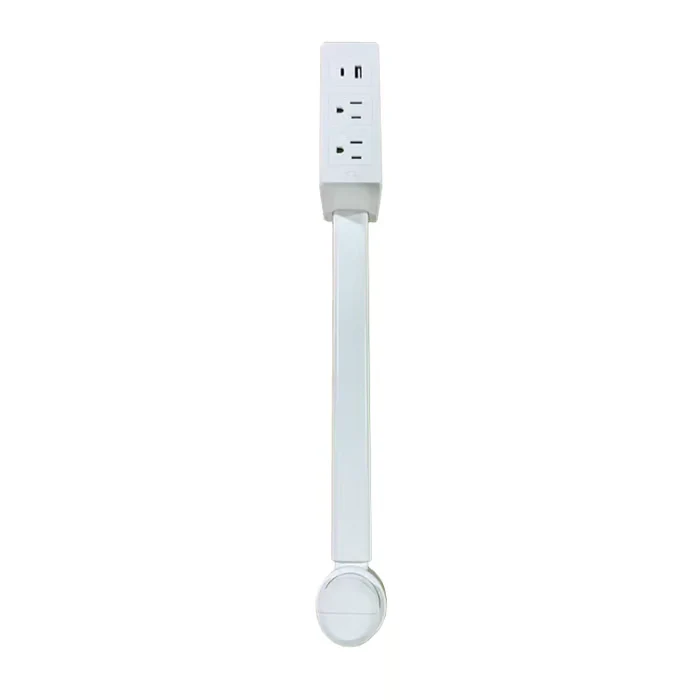 Mehrfach Ladegerät mit USB-A & USB-C | Steckdosenverlängerung mit Flexarm 70 cm | Handyhalter & 180° Drehbar