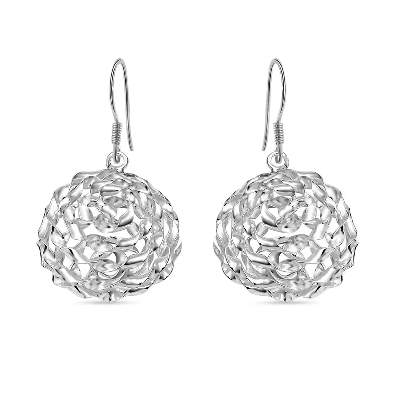 Versilberte Ohrringe, 925 Silber ca. 6,10g