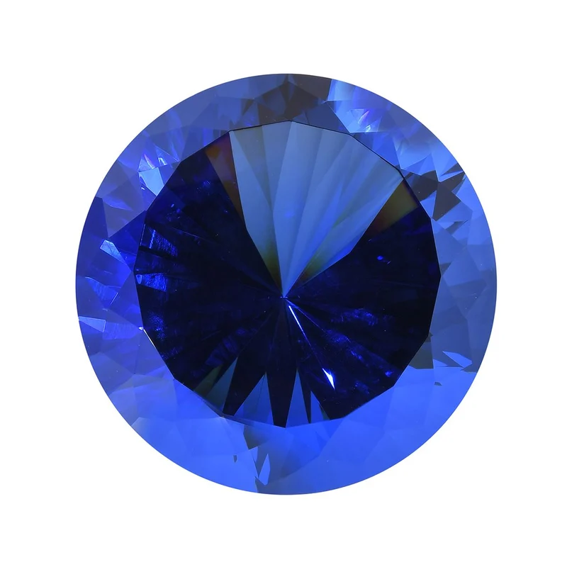 The 5th Season - Kristallglas-Diamant, 8x5.5cm, Tansanit-blau