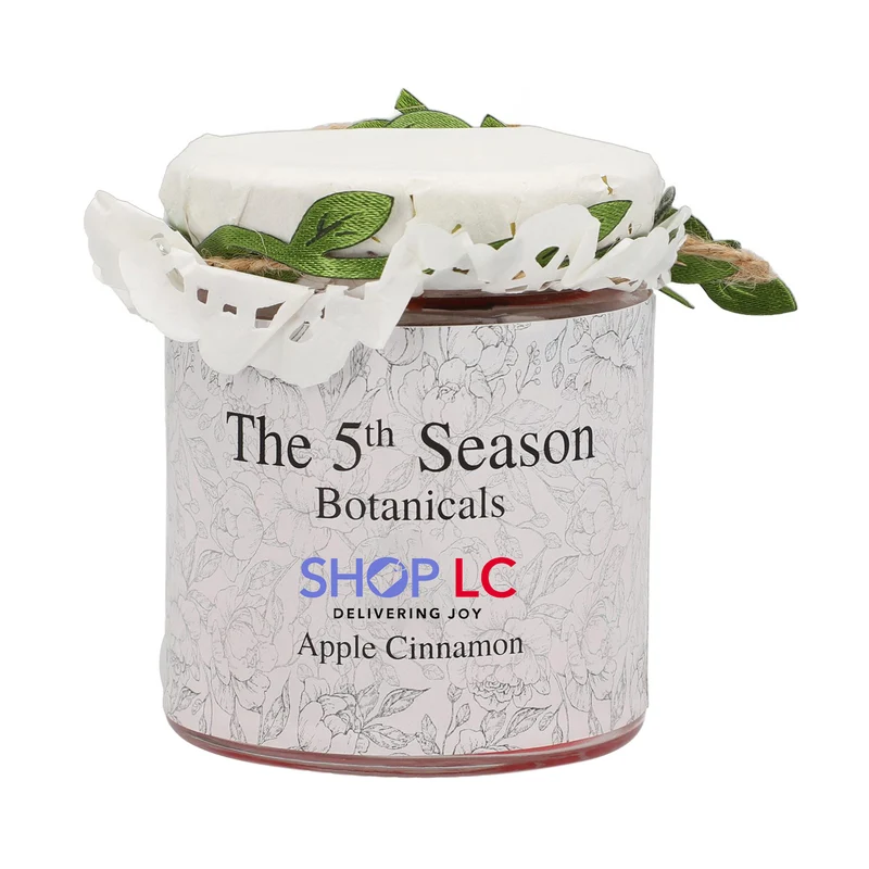 The 5th Season - Botanical Collection Duftkerze au Sojawachs im Glas, Apfel Zimt