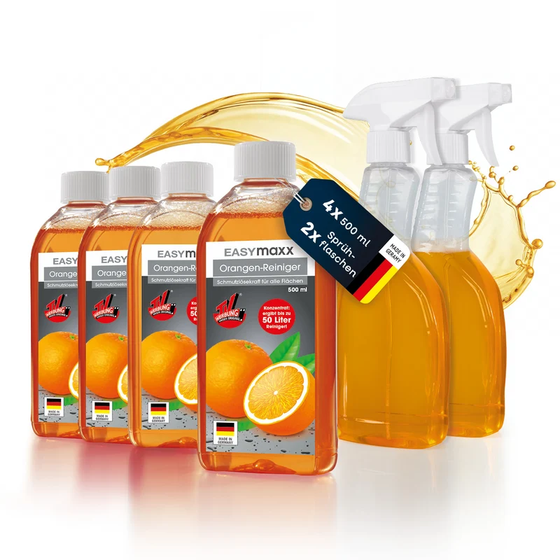 Orangenreiniger - 4 x 500 ml Konzentrat inkl. Sprühflasche