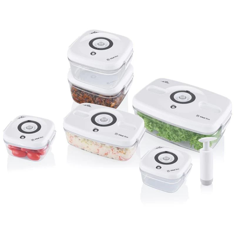 Set Vakuumdosen ETA Vital Box 0762 90060 grau/weiß