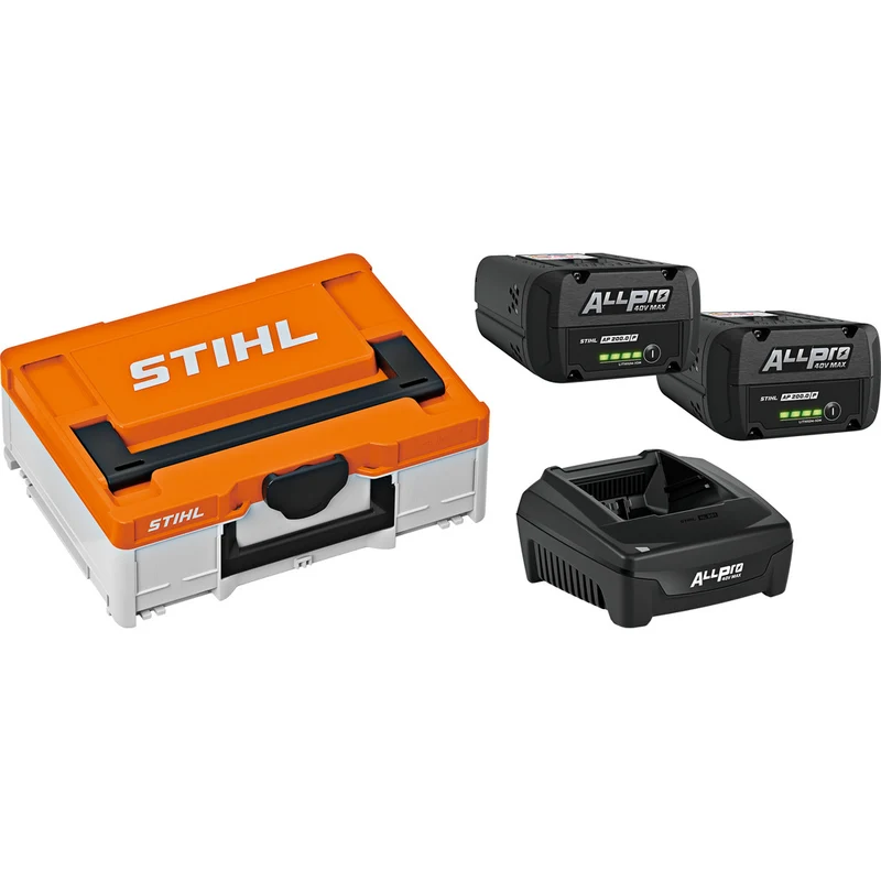 Stihl Akku Box S / 2 x AP 200.0 P & 1 x AL 301.1