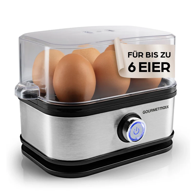 Design-Eierkocher 6 Eier - Edelstahl