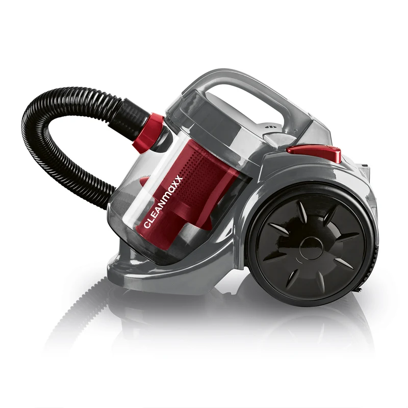 CLEANmaxx Zyklon-Staubsauger 800W schwarz/rot