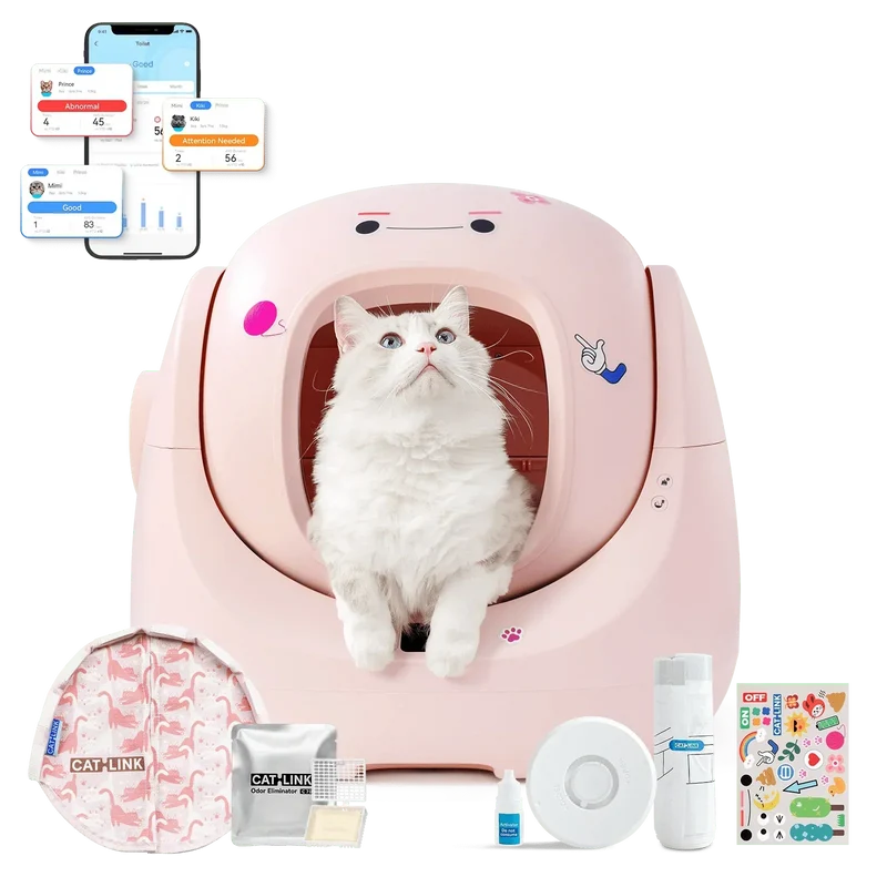 Catlink Baymax Sakura selbstreinigende Katzentoilette