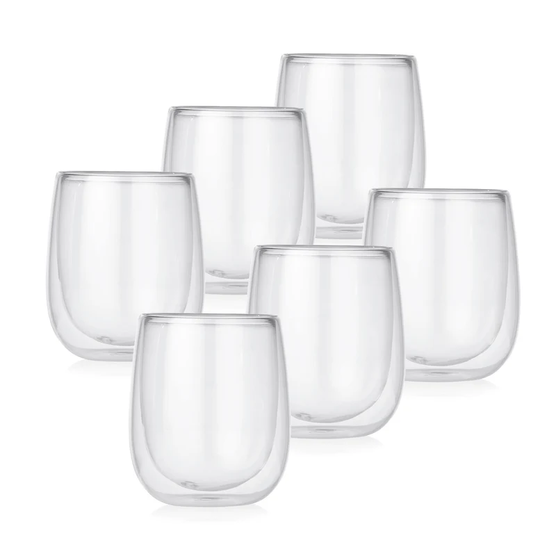 Cappuccino Thermogläser - 6er-Set