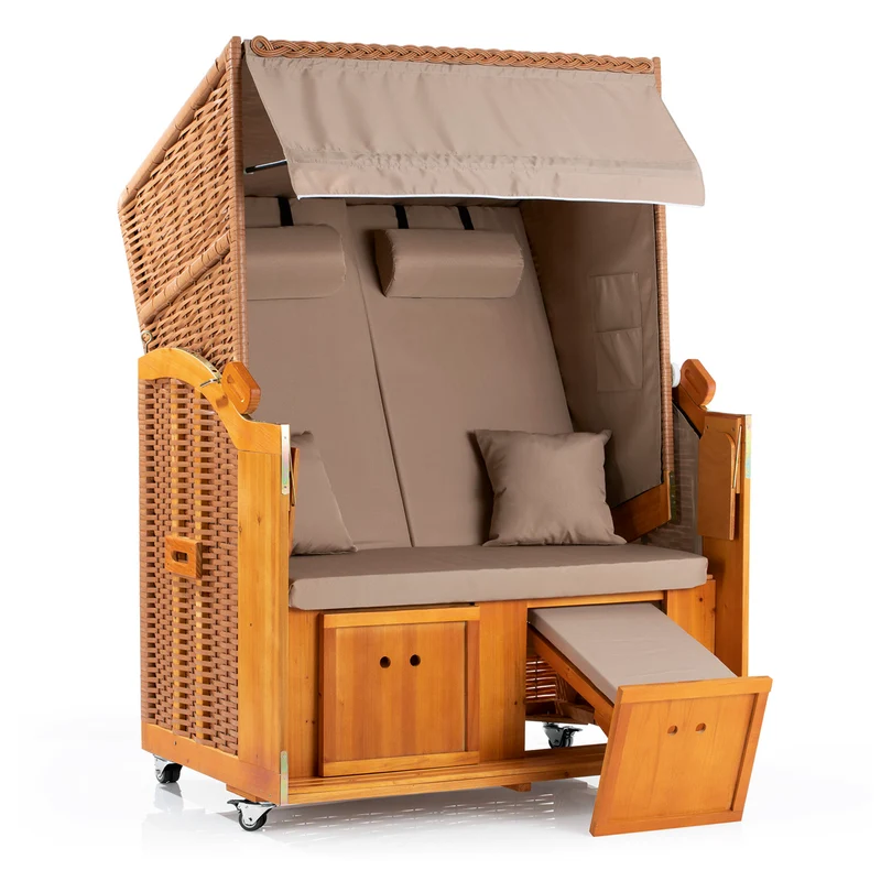 2-Sitzer-Strandkorb (Ostsee) mit Rollen