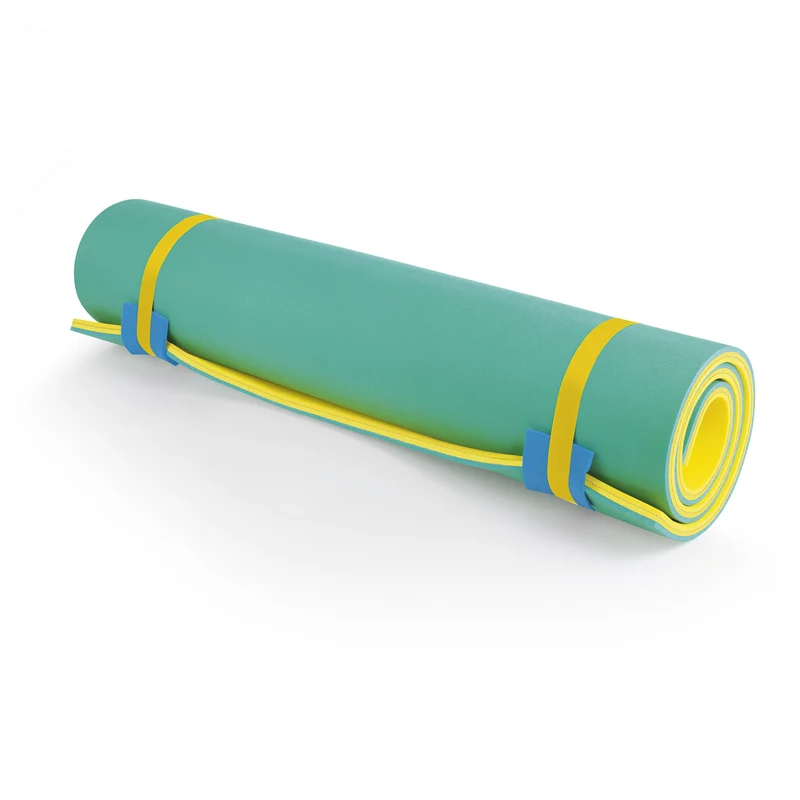 Wassermatte XXL - 270 x 180cm - Belastbar bis 300 kg - gelb/türkis