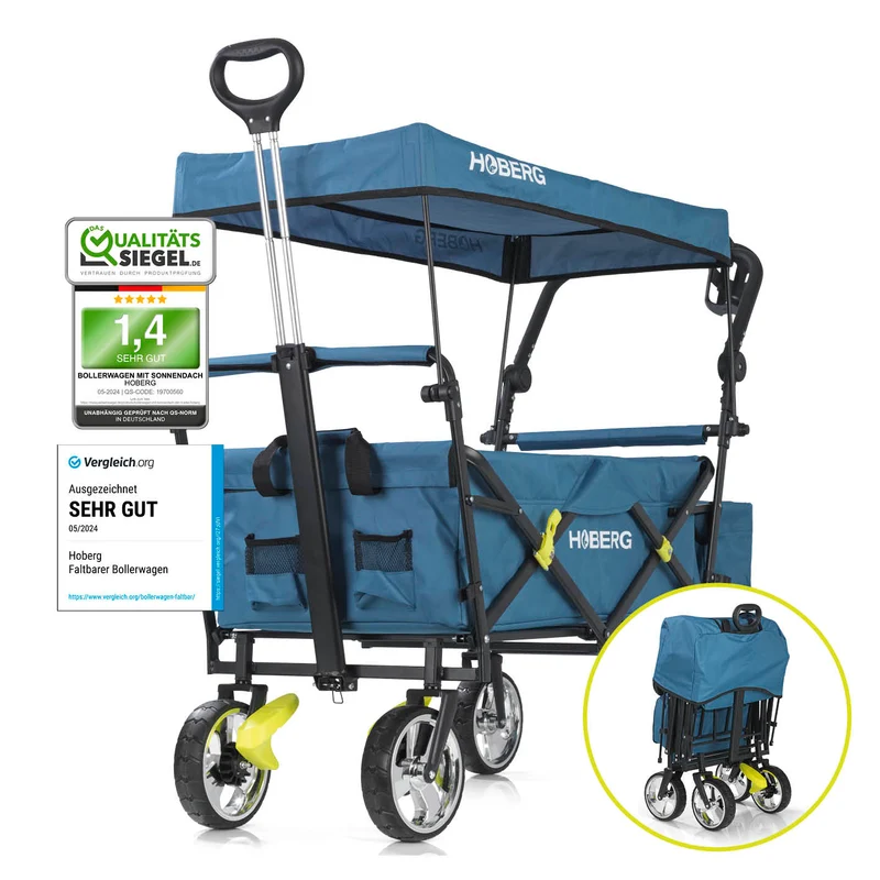 Faltbarer Bollerwagen - Blau