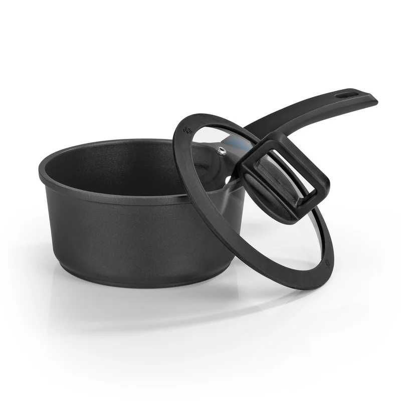 Aluguss-Stielkasserolle 18 cm - Midnight Edition