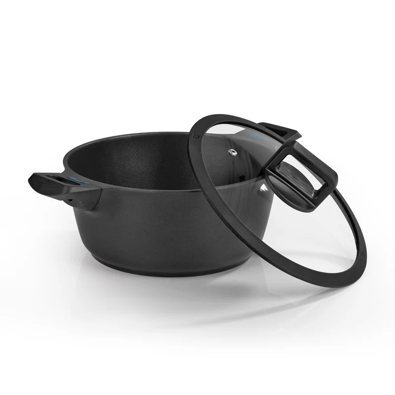 Aluguss-Kochtopf 24 cm - N8WERK Heat Indicator - Midnight Edition