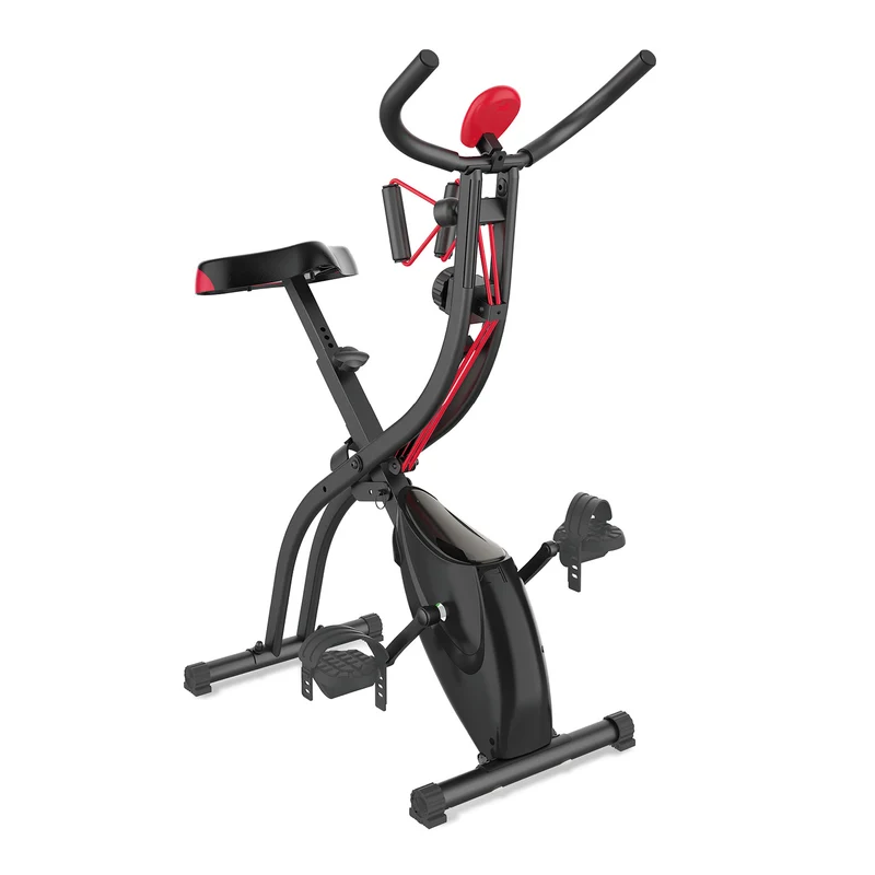 Heimtrainer Fitness Bike mit Expanderbänder