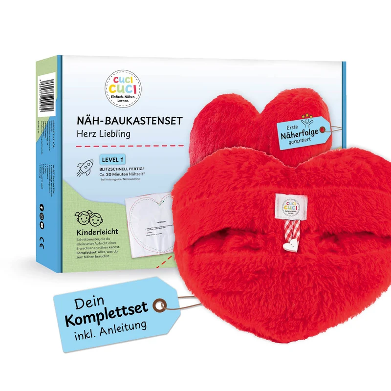 Näh-Baukastenset Motiv Herz Liebling