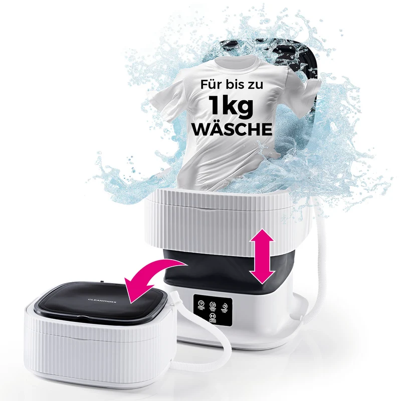Faltbare Mini-Waschmaschine