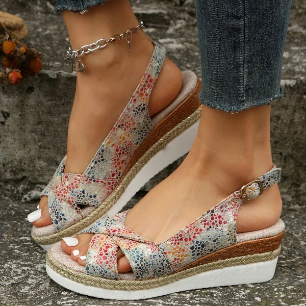 Elevia™ – Damen Sandalen mit Elegantem Keilabsatz