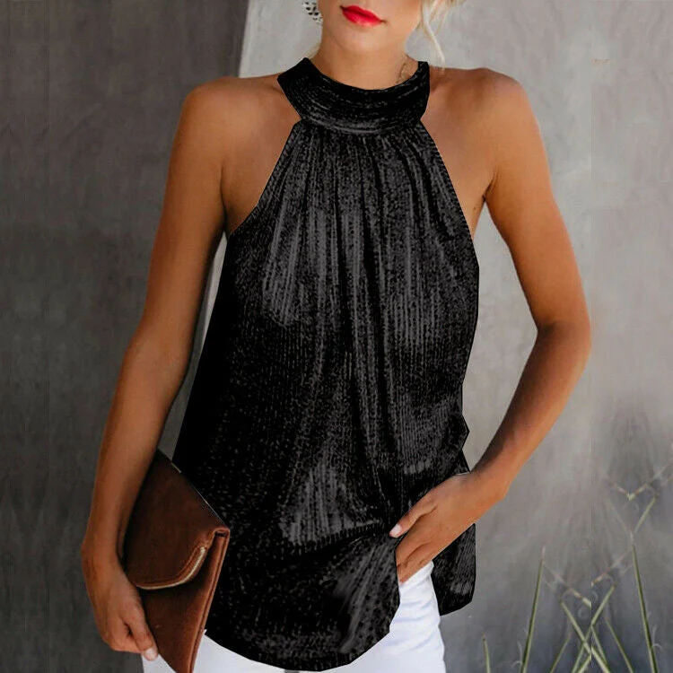 Eleganzia™ – Schickes Neckholder Top für Damen