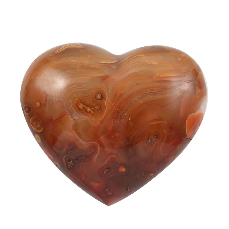 Karneol Herz 2-3 cm - M, ca. 300 cts.
