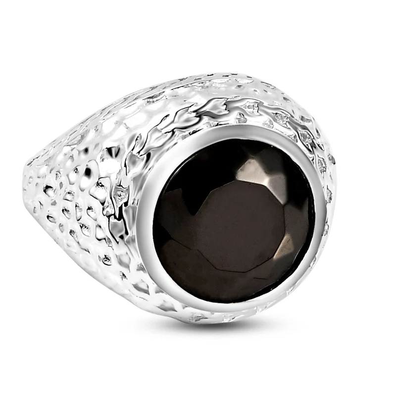 Elite Schungit Ring, 925 Silber ca. 4.49 ct