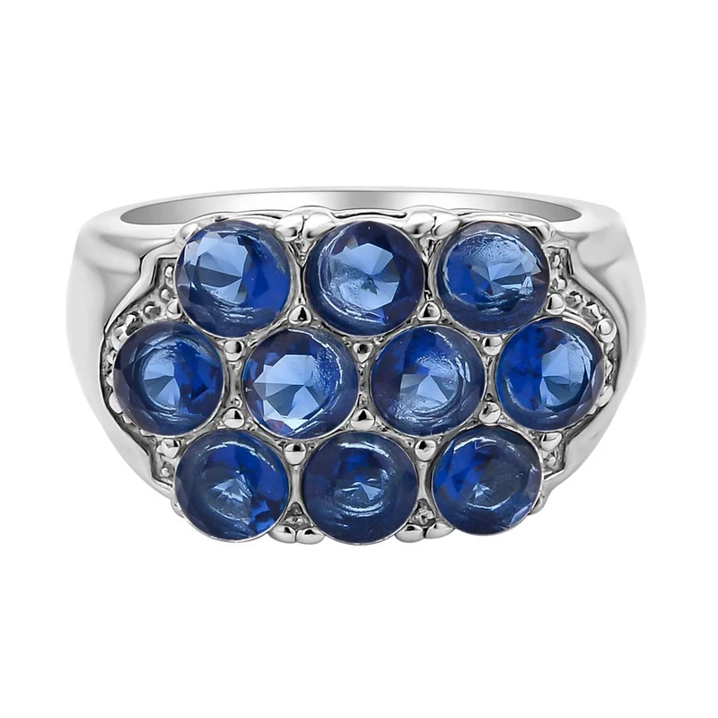 Lila Zirkonia Ring, 316L Edelstahl ca. 2.00 ct