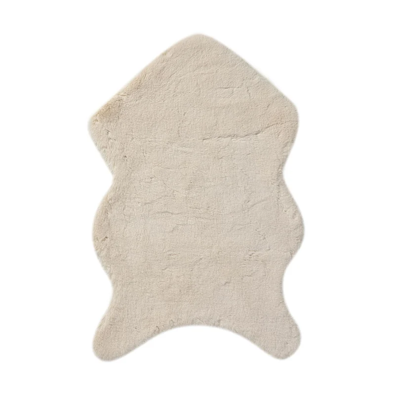 Luxury Edition: Supersoft Kunstfell Teppich, 160x230 cm, 1200 GSM, Elfenbein