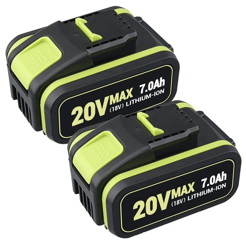 20V Max 7.0Ah Lithium Batterie für Worx WA3579 WA3520 WA3575 WA3578 WA3525 WG160 2-Stück