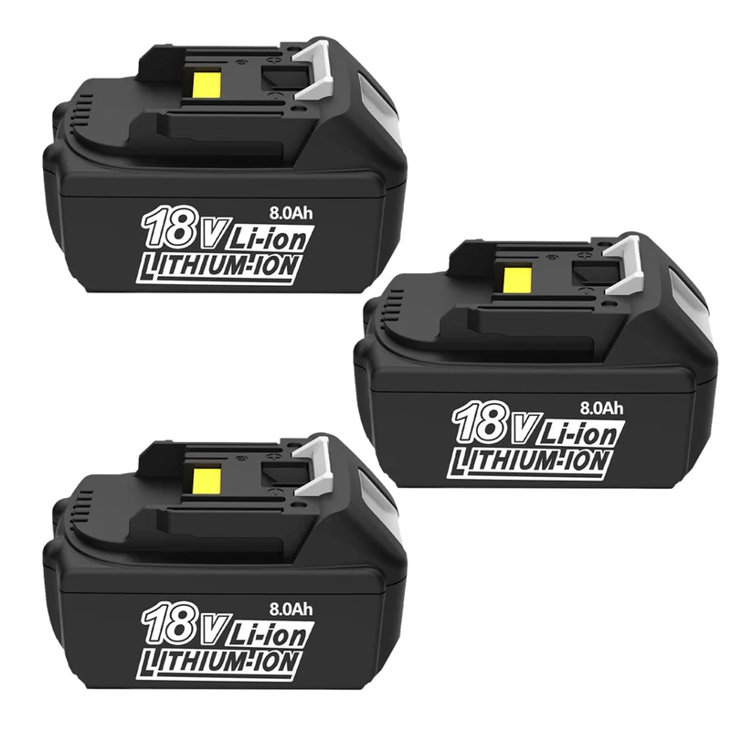 18V 8Ah BL1860 Ersatzakku für Makita 3-Stück/Kompatibel mit Makita 18V BL1830B BL1860B BL1820 LXT-400