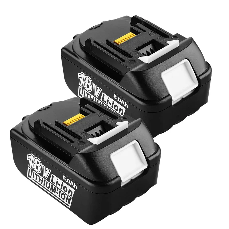 18V 8Ah BL1860 Ersatzakku 2-Stück/Kompatibel mit Makita 18V BL1830B BL1860B BL1820 LXT-400