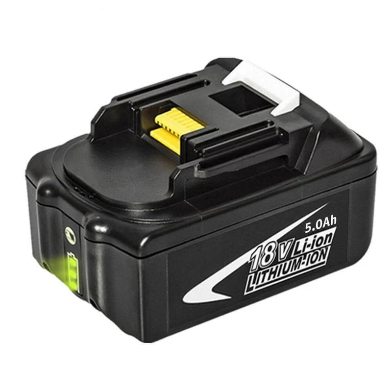 18V 5Ah BL1850B Ersatzakku für Makita mit LED/Kompatibel mit Makita 18V BL1830B BL1860B BL1820 LXT-400