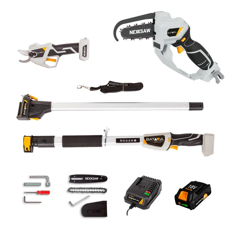 18V Pruning Power Set – Incl. 2.0Ah Battery + 2.4A Charger