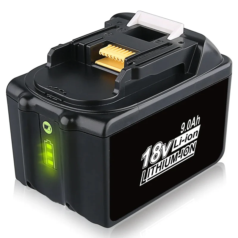 BL1890B 18V 9Ah Ersatzakku für Makita with LED/Kompatibel mit Makita 18V BL1830B BL1860B BL1820 LXT-400
