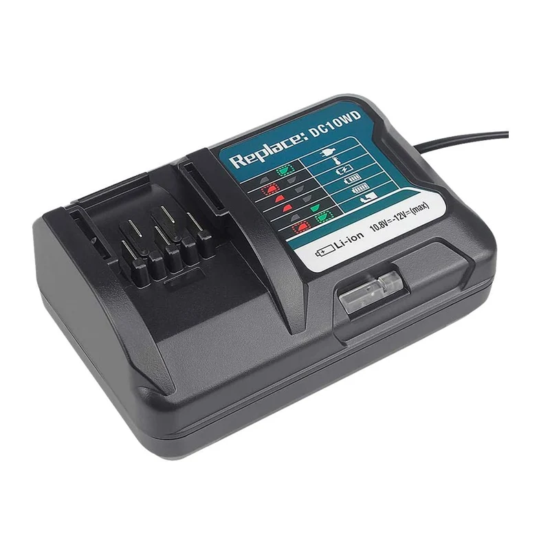 DC10WD 10,8 V 12 V Ladegerät Kompatibel mit makita BL1015 BL1016 BL1020B BL1021B BL1040B BL1041B.