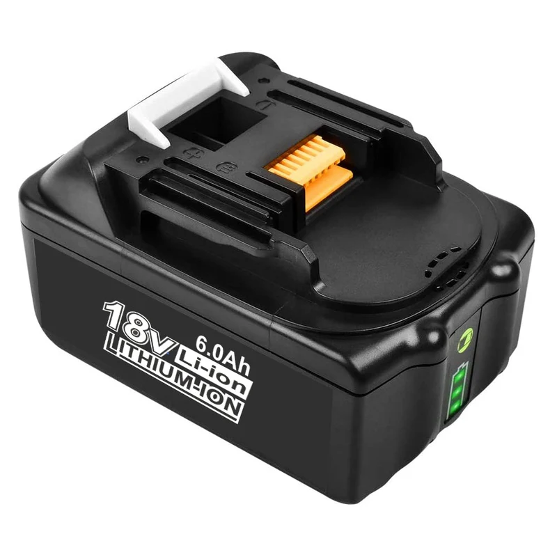 BL1860B 18V 6Ah Ersatzakku für Makita with LED/Kompatibel mit Makita 18V BL1830B BL1860B BL1820 LXT-400